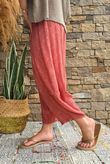 Kiti Paisley Damask 7/8 Barrel Leg Pant Terracotta